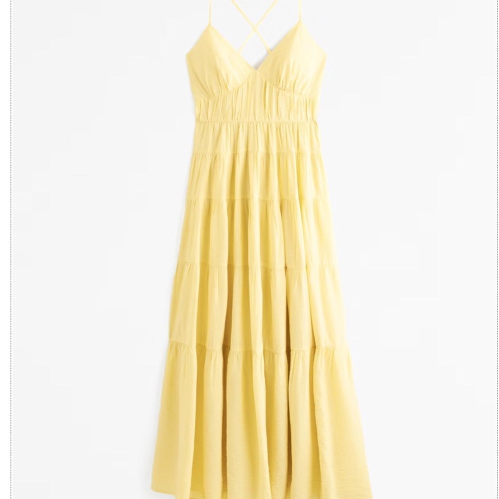 Abercrombie Flowy Tiered Maxi Dress
